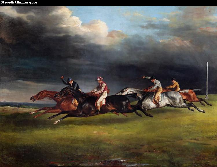 Theodore   Gericault The Epsom Derby (mk09)